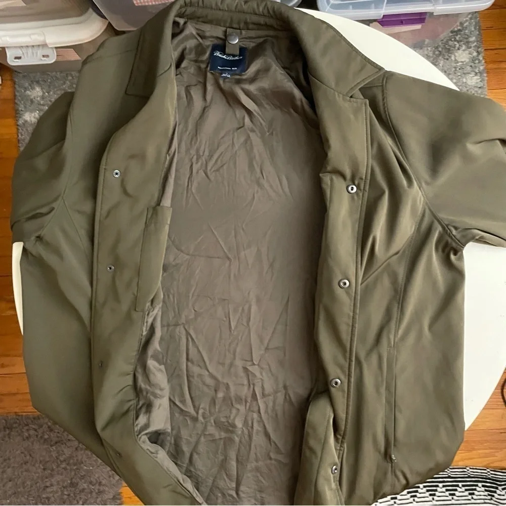 Brooks Brothers Top Coat Olive Men’s Size Large